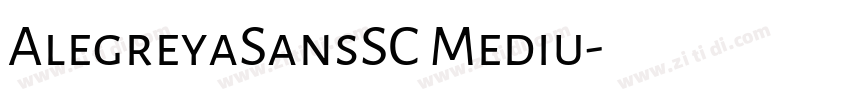 AlegreyaSansSC Mediu字体转换